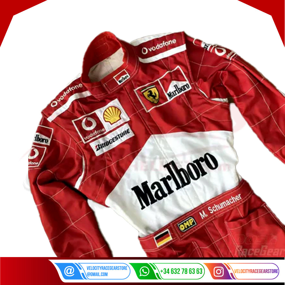 2006 Michael Schumacher Ferrari F1 Embroidered Racing suit - Velocity Racegear-2006 Michael Schumacher Ferrari F1 Embroidered Racing suit - Velocity Racegear-F1 Racing Suit