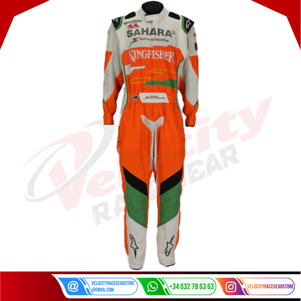 2012 Sahara Force India F1 Team Mechanic Embroidered Suit - Velocity Racegear-2012 Sahara Force India F1 Team Mechanic Embroidered Suit - Velocity Racegear-F1 Racing Suit