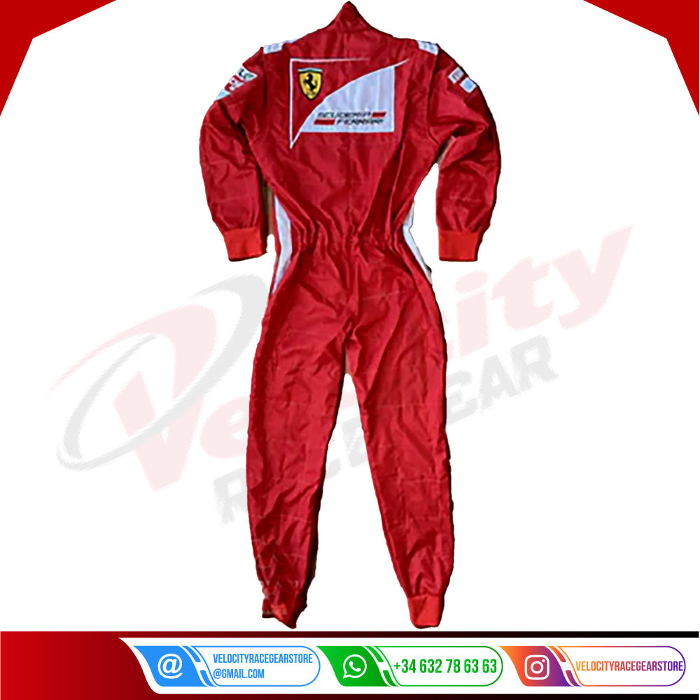 2014 Fernando Alonso Ferrari F1 Embroidered Racing Suit - Velocity Racegear-2014 Fernando Alonso Ferrari F1 Embroidered Racing Suit - Velocity Racegear-F1 Racing Suit