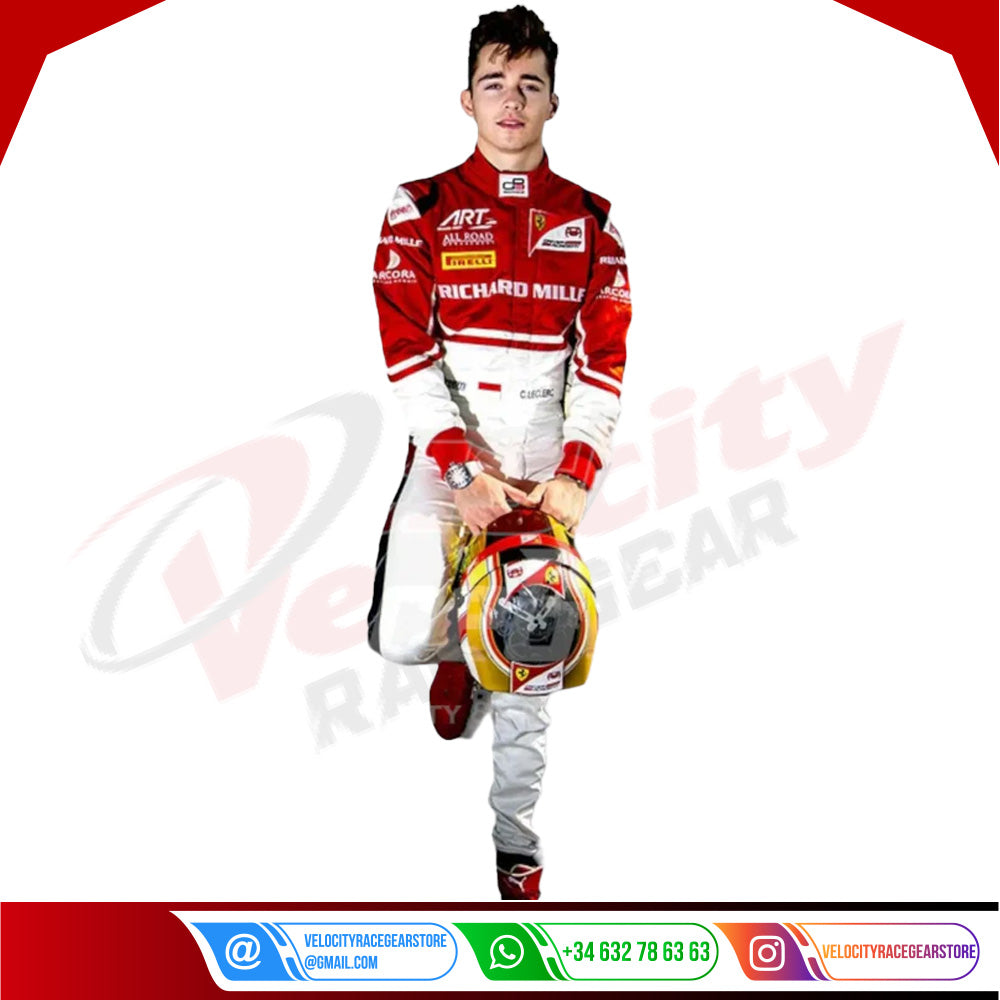 2016 Charles Leclerc Ferrari F1 Race Suit - Velocity Racegear-2016 Charles Leclerc Ferrari F1 Race Suit - Velocity Racegear-F1 Racing Suit