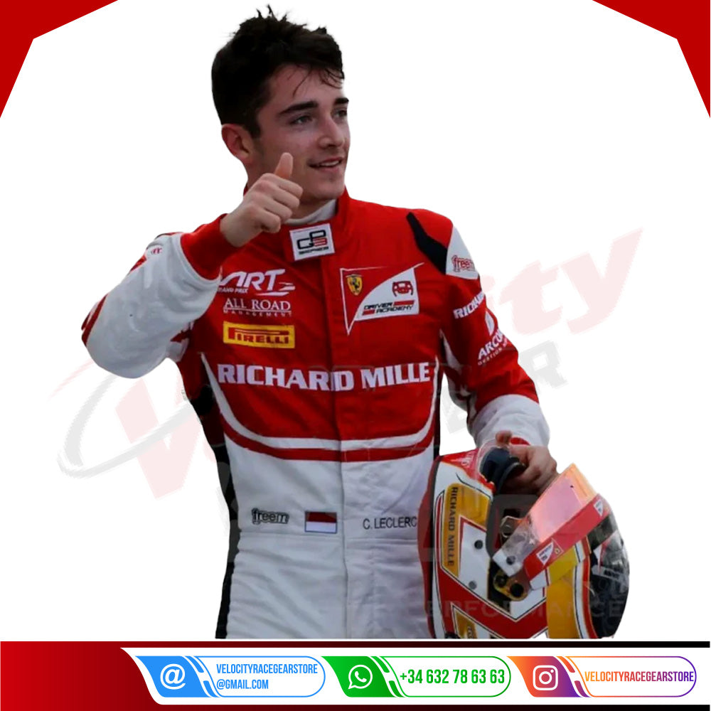 2016 Charles Leclerc Ferrari F1 Race Suit Kids - Velocity Racegear-2016 Charles Leclerc Ferrari F1 Race Suit Kids - Velocity Racegear-F1 Racing Suit