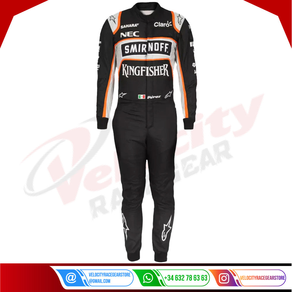 2016 Sergio Perez Sahara Force India F1 Team Race Suit - Velocity Racegear-2016 Sergio Perez Sahara Force India F1 Team Race Suit - Velocity Racegear-F1 Racing Suit