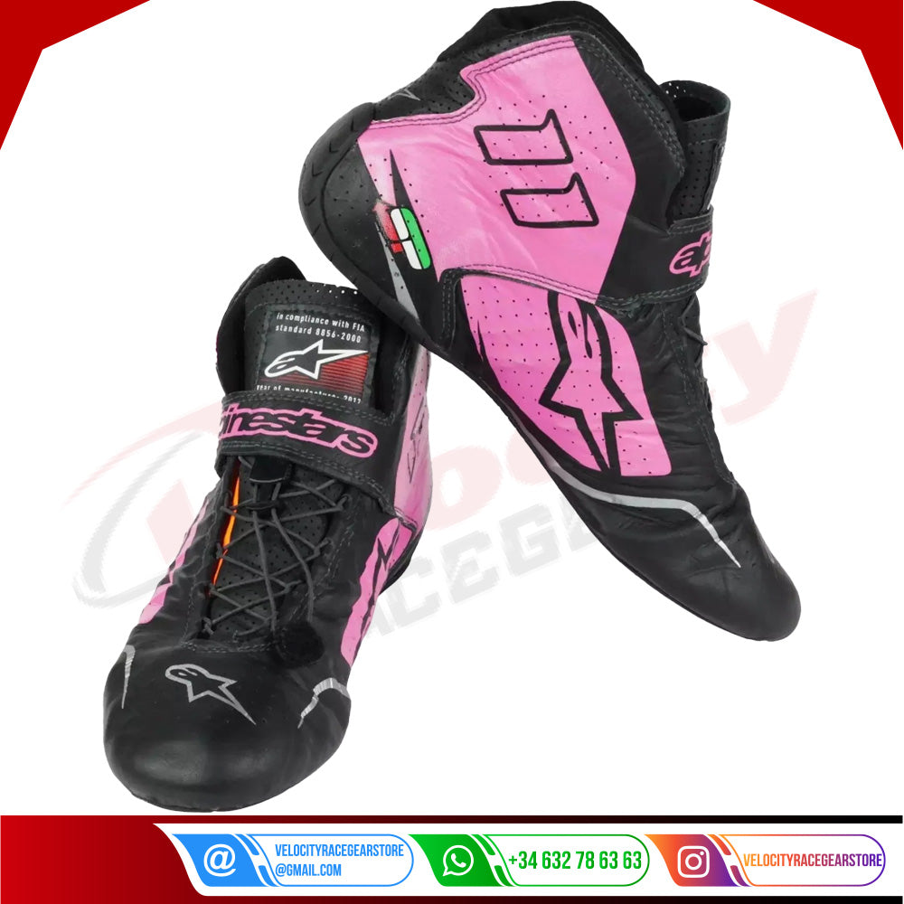 2017 Sergio Perez Alpinestars F1 Race Boots - Velocity Racegear-2017 Sergio Perez Alpinestars F1 Race Boots - Velocity Racegear-F1 Race Boots