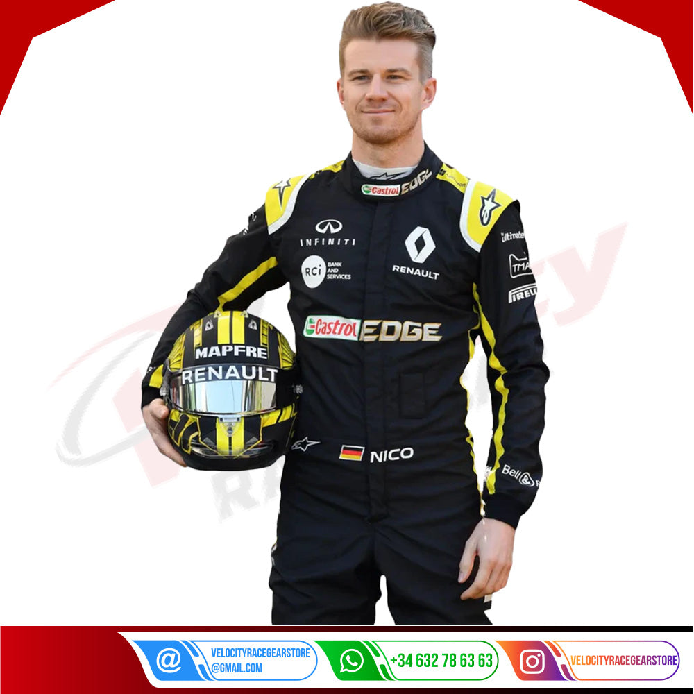 2019 Nico Hulkenberg Renault F1 Team Race Suit KIDS - Velocity Racegear-2019 Nico Hulkenberg Renault F1 Team Race Suit KIDS - Velocity Racegear-F1 Racing Suit