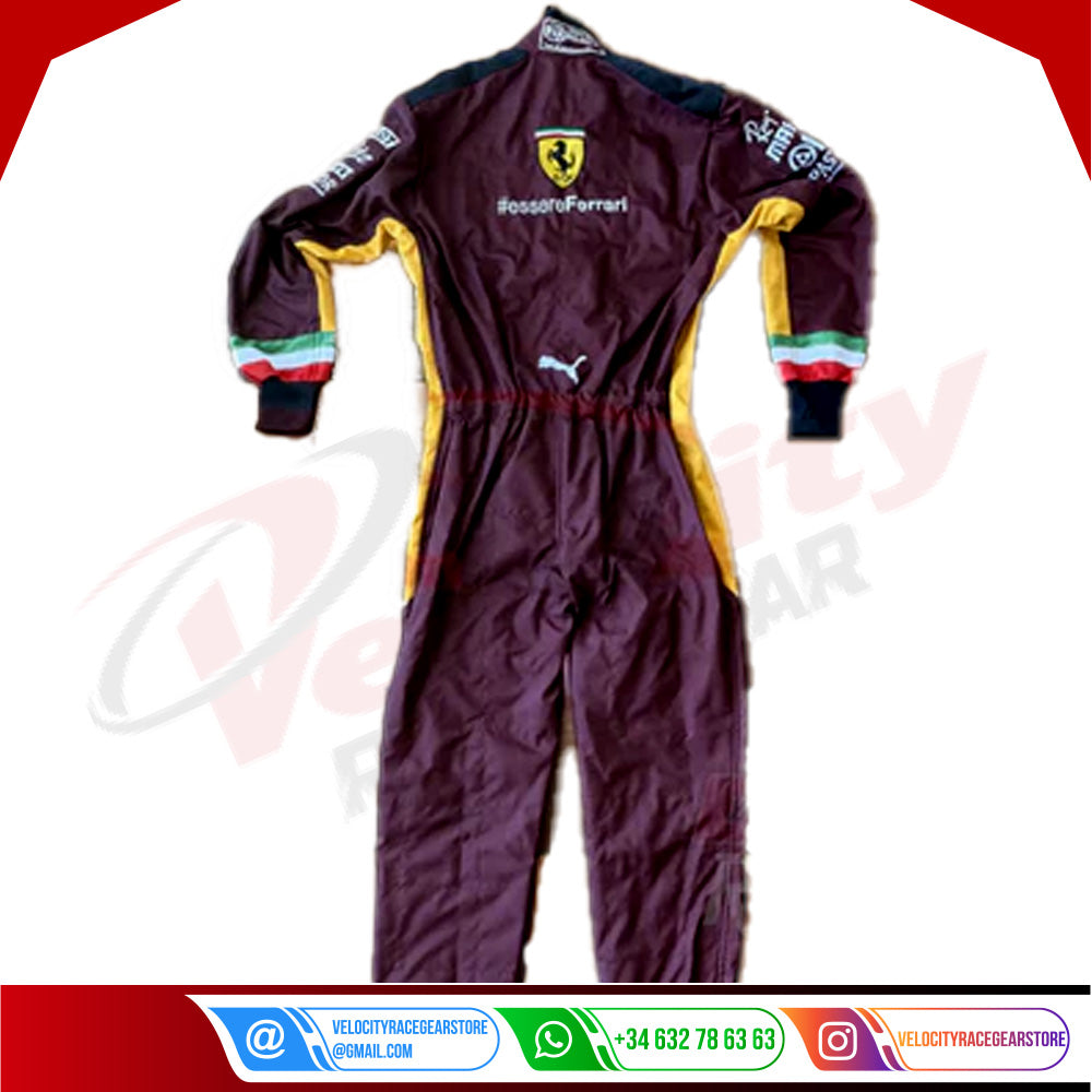 2020 Charles Leclerc Ferrari 1000 GP F1 Embroidered Racing suit - Velocity Racegear-2020 Charles Leclerc Ferrari 1000 GP F1 Embroidered Racing suit - Velocity Racegear-F1 Racing Suit