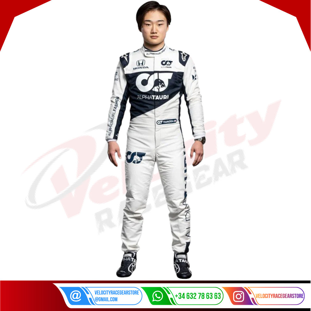 2020 Yuki Tsunoda AlphaTauri F1 Race Suit - Velocity Racegear-2020 Yuki Tsunoda AlphaTauri F1 Race Suit - Velocity Racegear-F1 Racing Suit