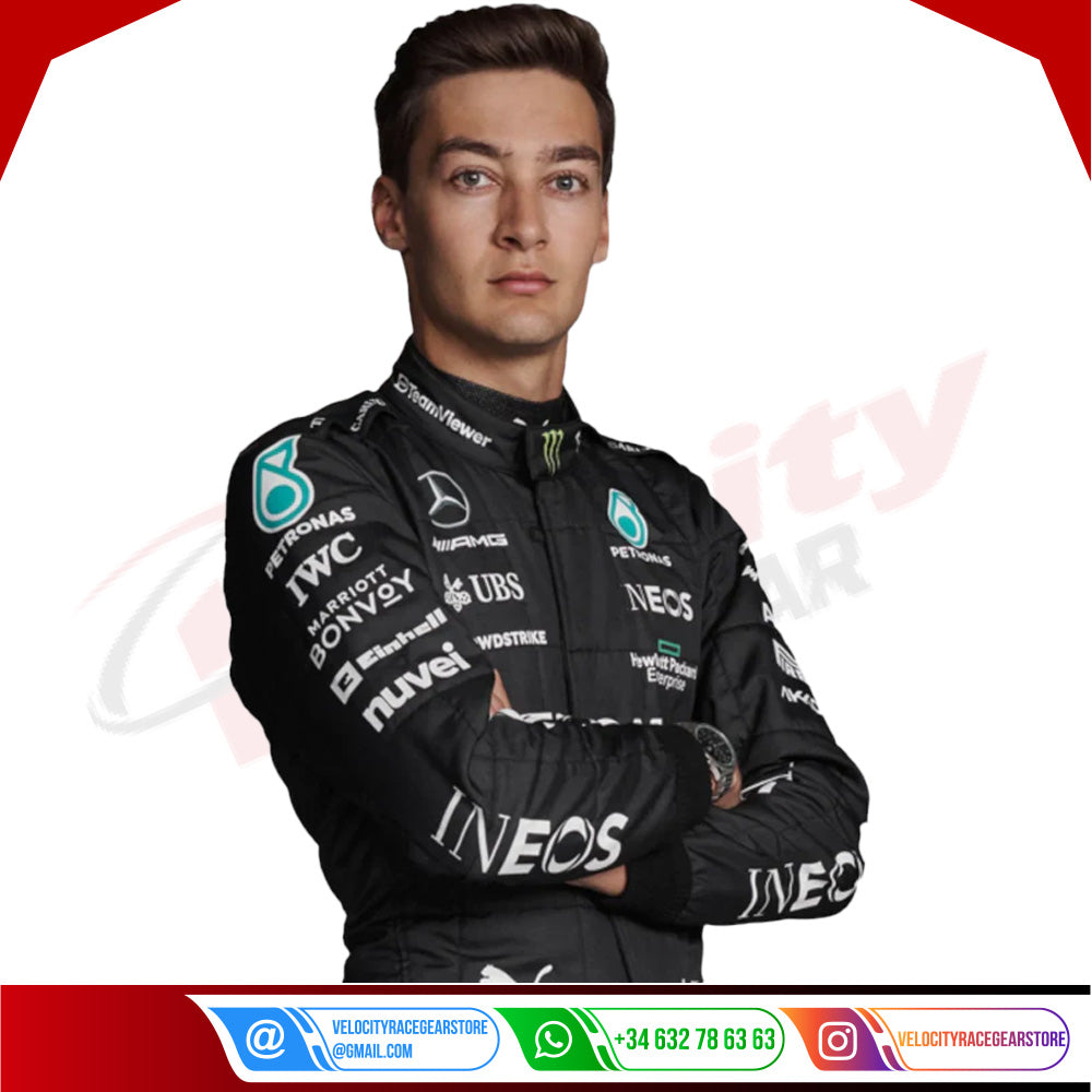 2022 George Russell Mercedes AMG F1 Race Suit - Velocity Racegear-2022 George Russell Mercedes AMG F1 Race Suit - Velocity Racegear-F1 Racing Suit