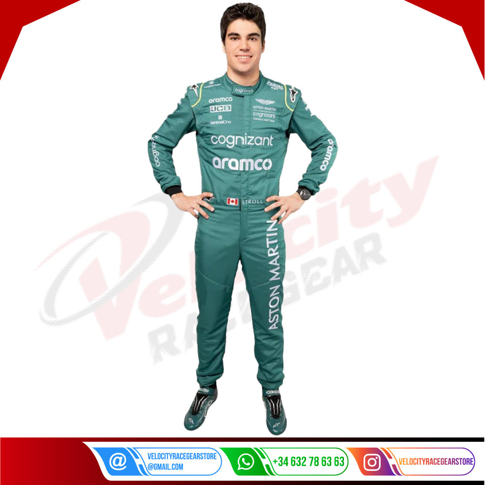 2022 LANCE STROLL ASTON MARTIN F1 RACE SUIT - CANADIAN GP - Velocity Racegear-2022 LANCE STROLL ASTON MARTIN F1 RACE SUIT - CANADIAN GP - Velocity Racegear-F1 Racing Suit