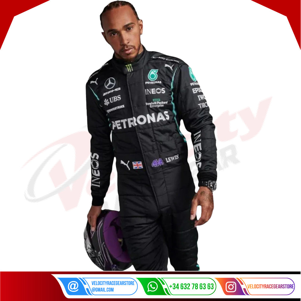 2022 Lewis Hamilton Mercedes AMG F1 Race Suit - Velocity Racegear-2022 Lewis Hamilton Mercedes AMG F1 Race Suit - Velocity Racegear-F1 Racing Suit