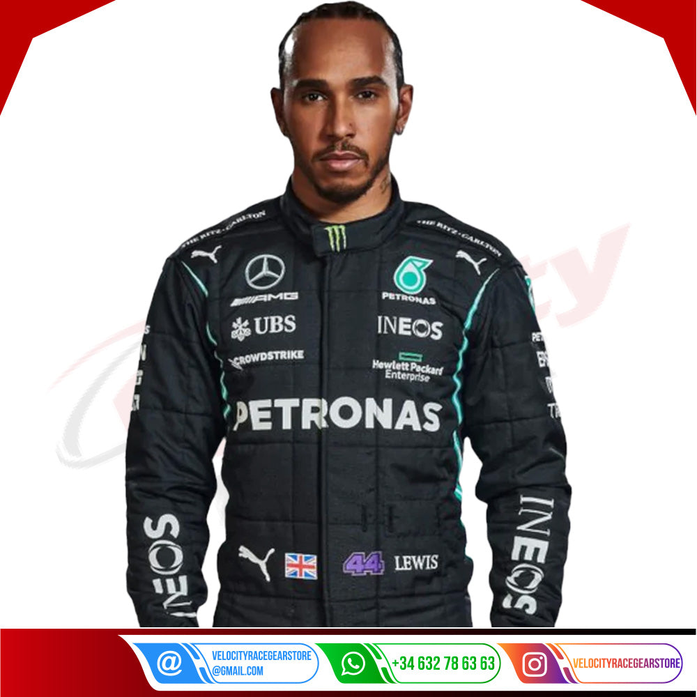 2022 Lewis Hamilton Mercedes AMG F1 Race Suit - Velocity Racegear-2022 Lewis Hamilton Mercedes AMG F1 Race Suit - Velocity Racegear-F1 Racing Suit