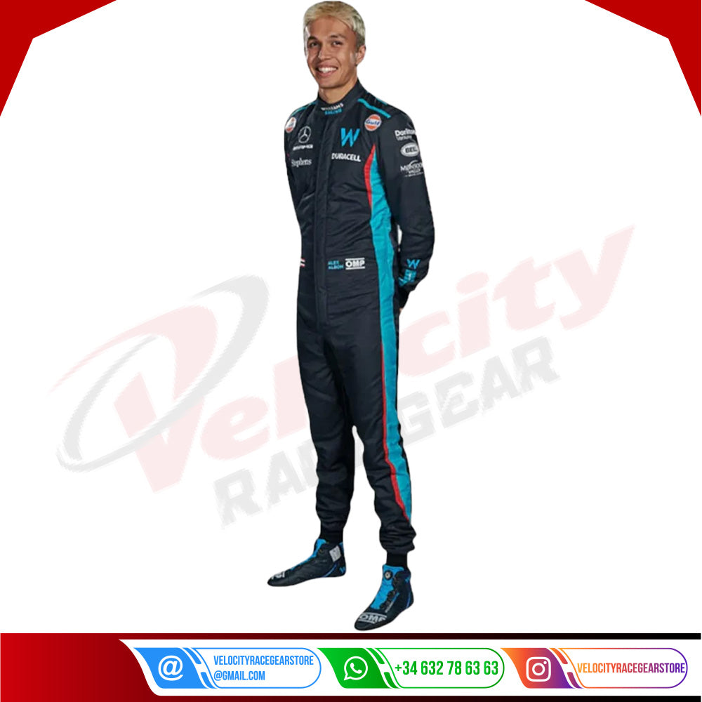 2023 Alex Albon Williams Racing F1 Race Suit KIDS - Velocity Racegear-2023 Alex Albon Williams Racing F1 Race Suit KIDS - Velocity Racegear-F1 Racing Suit