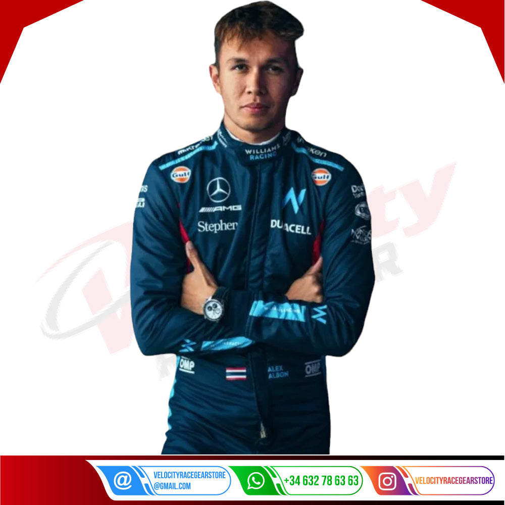 2023 Alex Albon Williams Racing F1 Race Suit KIDS - Velocity Racegear-2023 Alex Albon Williams Racing F1 Race Suit KIDS - Velocity Racegear-F1 Racing Suit