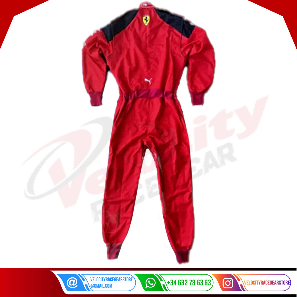 2023 Charles Leclerc Ferrari F1 Embroidered Racing Suit - Velocity Racegear-2023 Charles Leclerc Ferrari F1 Embroidered Racing Suit - Velocity Racegear-F1 Racing Suit