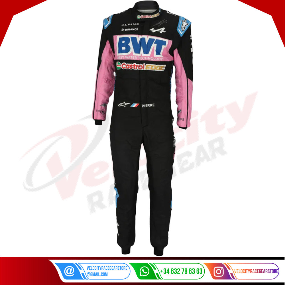 2023 Esteban Ocon BWT Alpine F1 Team Race Suit - Mexico GP - Velocity Racegear-2023 Esteban Ocon BWT Alpine F1 Team Race Suit - Mexico GP - Velocity Racegear-F1 Racing Suit