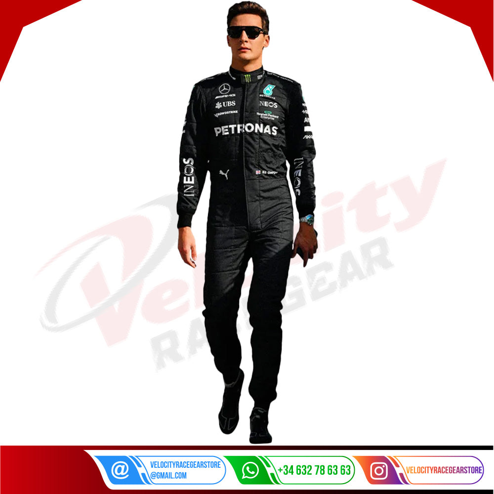 2023 George Russell Mercedes AMG F1 Race Suit - Velocity Racegear-2023 George Russell Mercedes AMG F1 Race Suit - Velocity Racegear-F1 Racing Suit