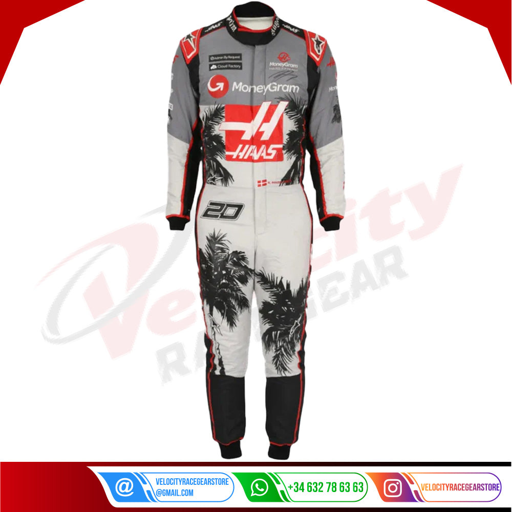 2023 Kevin Magnussen Haas F1 Team Race Suit KIDS - Miami GP - Velocity Racegear-2023 Kevin Magnussen Haas F1 Team Race Suit KIDS - Miami GP - Velocity Racegear-F1 Racing Suit