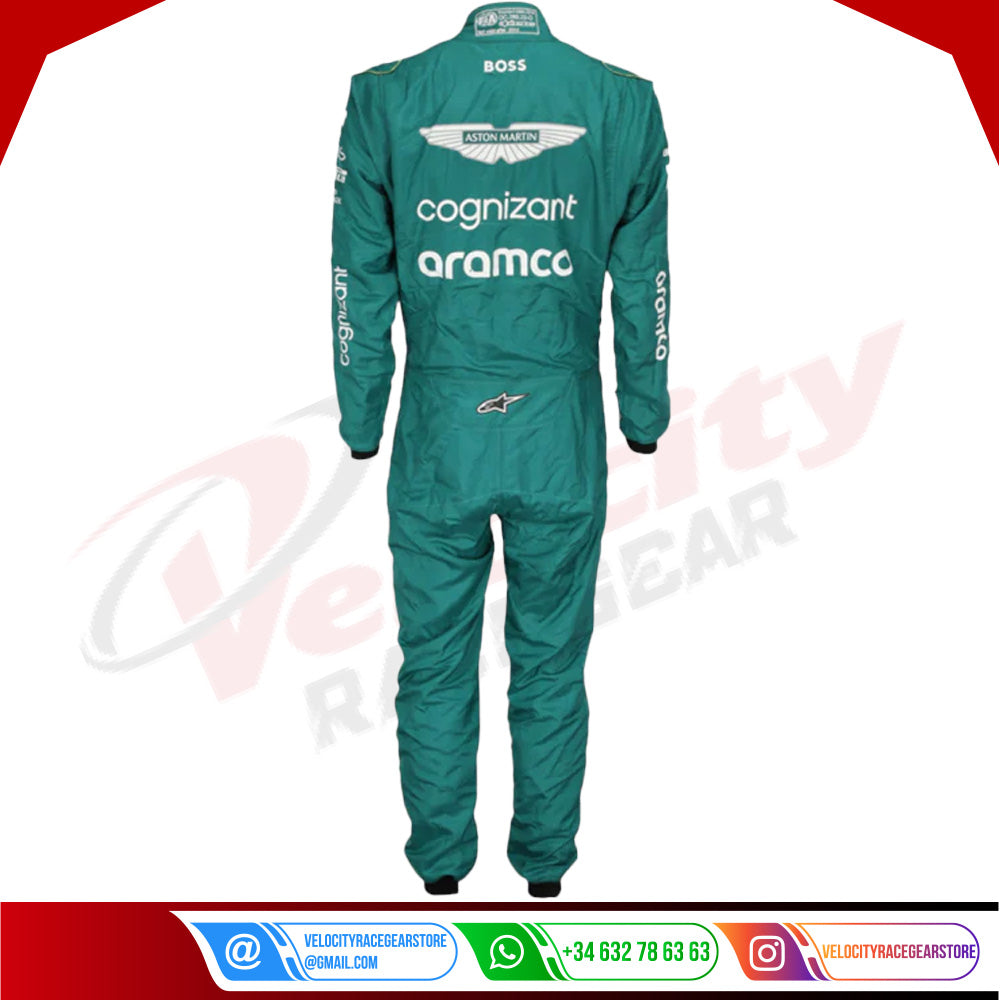 2023 LANCE STROLL ASTON MARTIN F1 RACE SUIT - Velocity Racegear-2023 LANCE STROLL ASTON MARTIN F1 RACE SUIT - Velocity Racegear-F1 Racing Suit