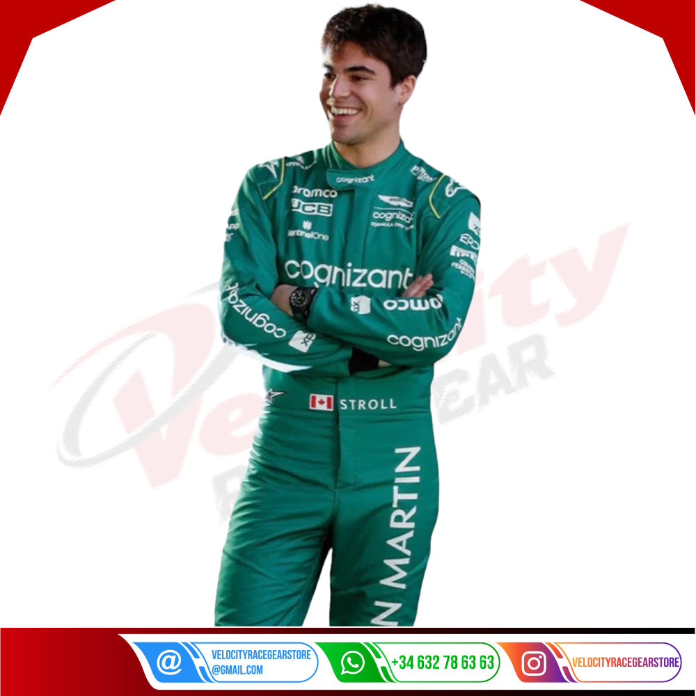 2023 LANCE STROLL ASTON MARTIN F1 RACE SUIT - Velocity Racegear-2023 LANCE STROLL ASTON MARTIN F1 RACE SUIT - Velocity Racegear-F1 Racing Suit