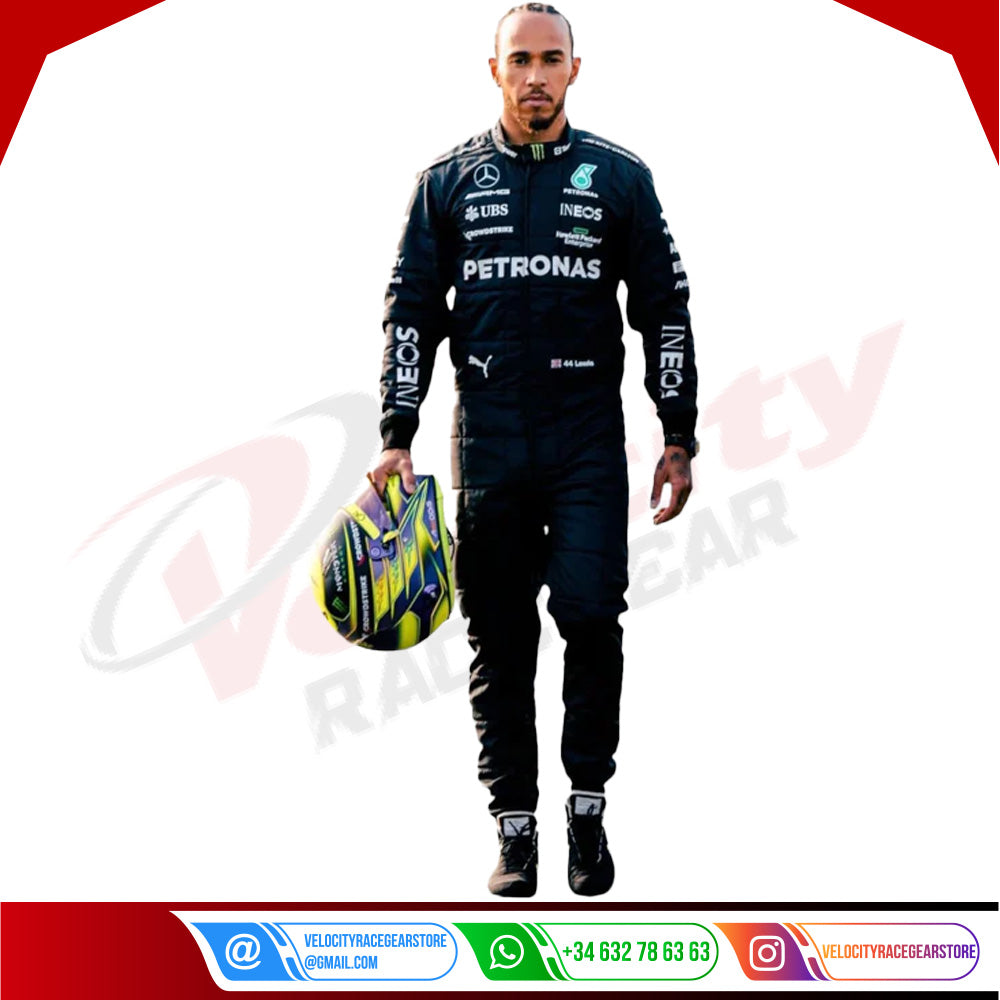 2023 Lewis Hamilton Mercedes AMG F1 Race Suit - Velocity Racegear-2023 Lewis Hamilton Mercedes AMG F1 Race Suit - Velocity Racegear-F1 Racing Suit