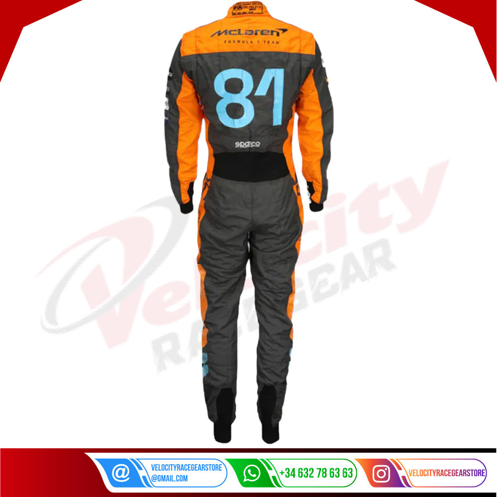 2023 New Oscar Piastri official Replica Race Suit Team McLaren F1 - Velocity Racegear-2023 New Oscar Piastri official Replica Race Suit Team McLaren F1 - Velocity Racegear-F1 Racing Suit