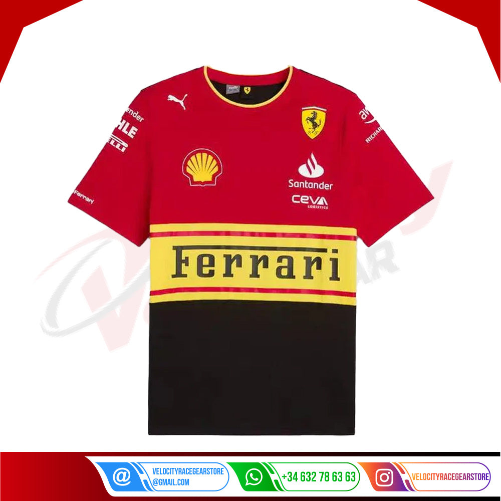 2023 Scuderia Ferrari F1 Team T-shirt Monza Special Edition - Velocity Racegear-2023 Scuderia Ferrari F1 Team T-shirt Monza Special Edition - Velocity Racegear-F1 Polo Shirts