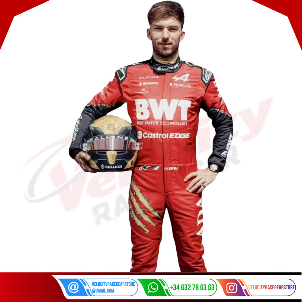 2024 New Pierre Gasly bwt Race Suit - Velocity Racegear-2024 New Pierre Gasly bwt Race Suit - Velocity Racegear-F1 Racing Suit