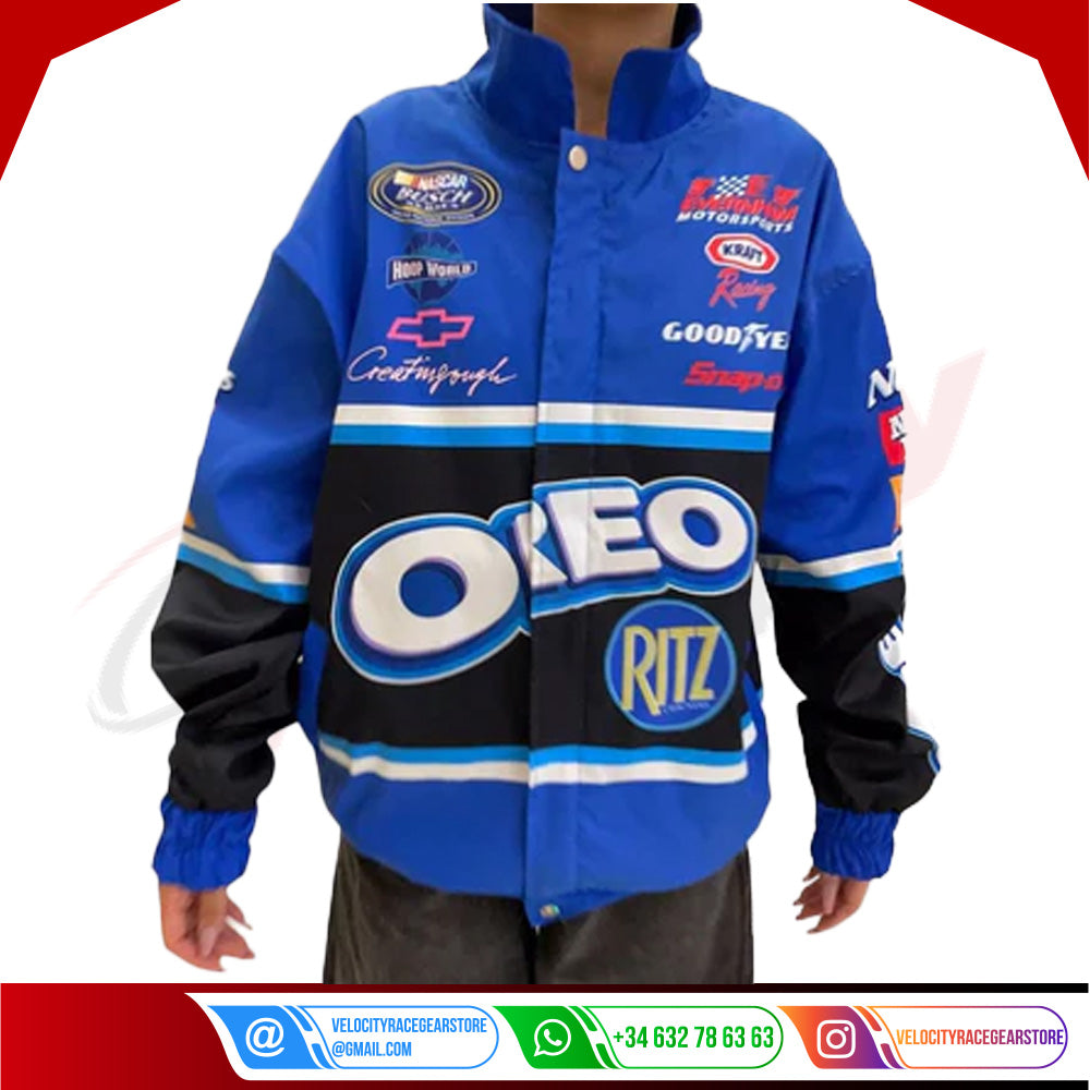 F1 Biker Racing Streetwear Embroidered Bomber Jacket