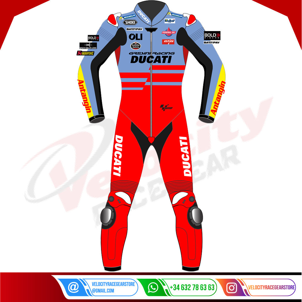 Fabio Di Giannantonio MotoGP 2023 Ducati Racing Suit - Velocity Racegear-null
