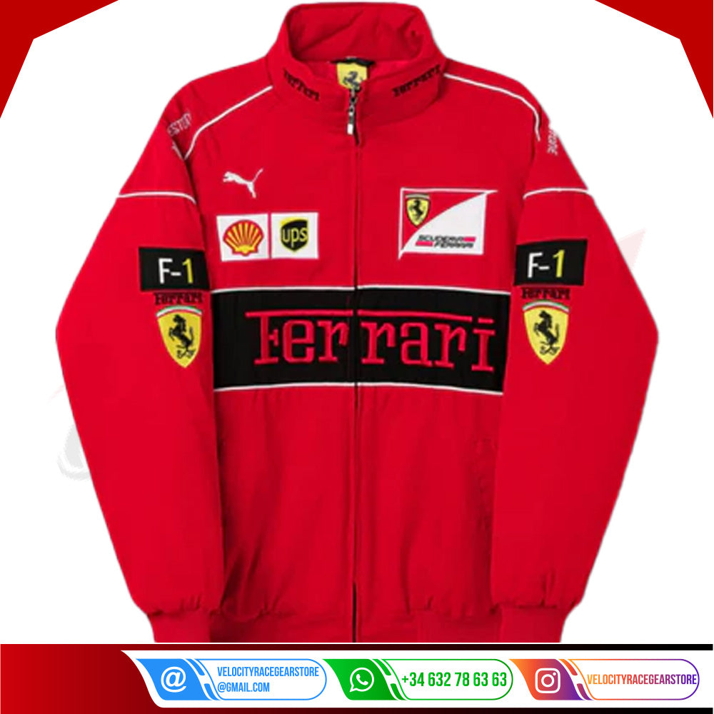 Ferrari F1 Vintage Red Jacket