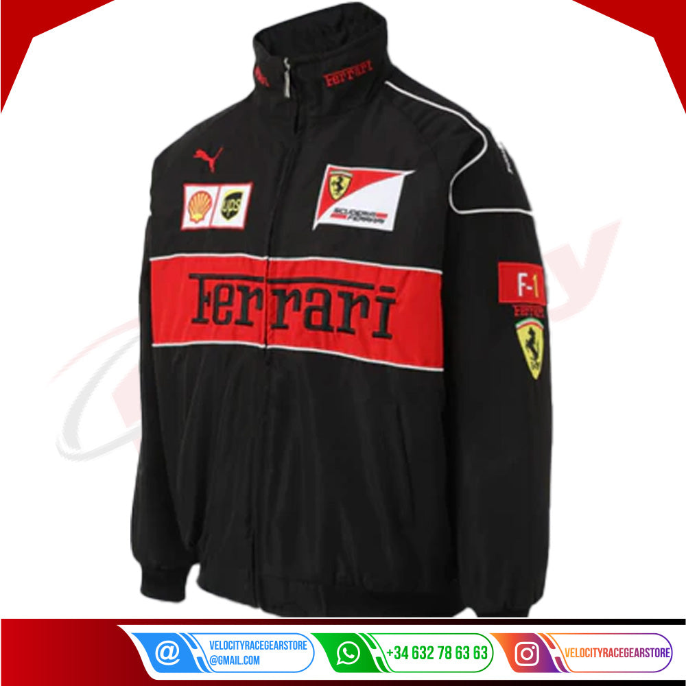 Ferrari F1 Vintage black Jacket