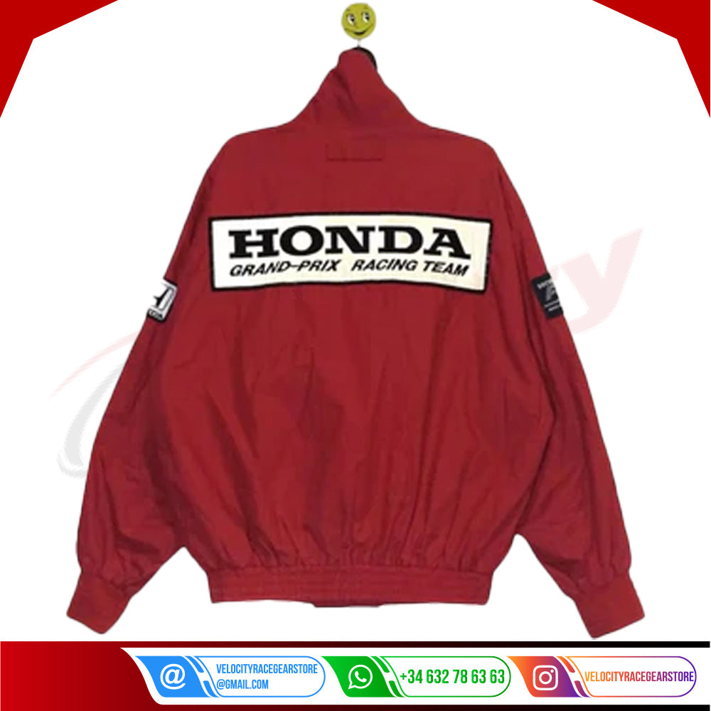 Honda Grand-Prix Vintage Racing Embroidered F1 Team Jacket