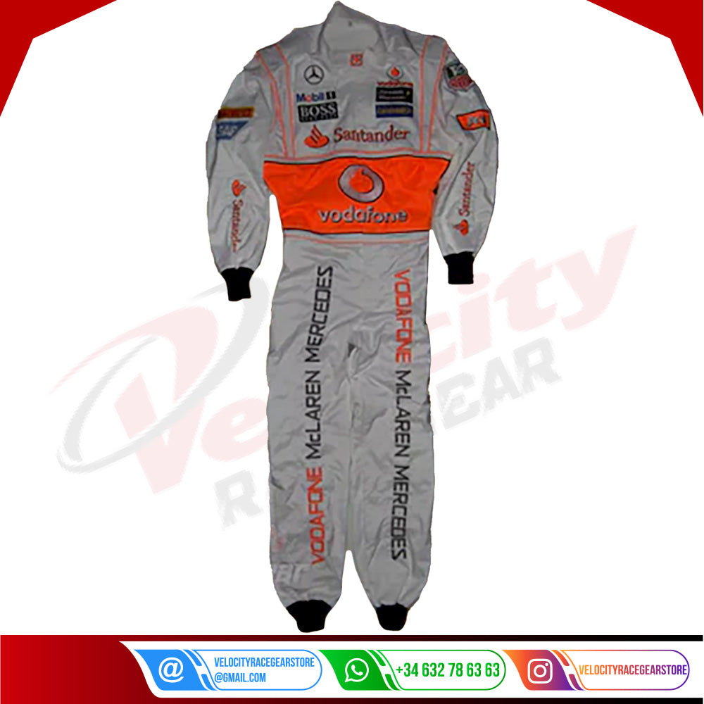 Jenson Button 2013 McLaren F1 Embroidered Racing suit - Velocity Racegear-Jenson Button 2013 McLaren F1 Embroidered Racing suit - Velocity Racegear-F1 Racing Suit