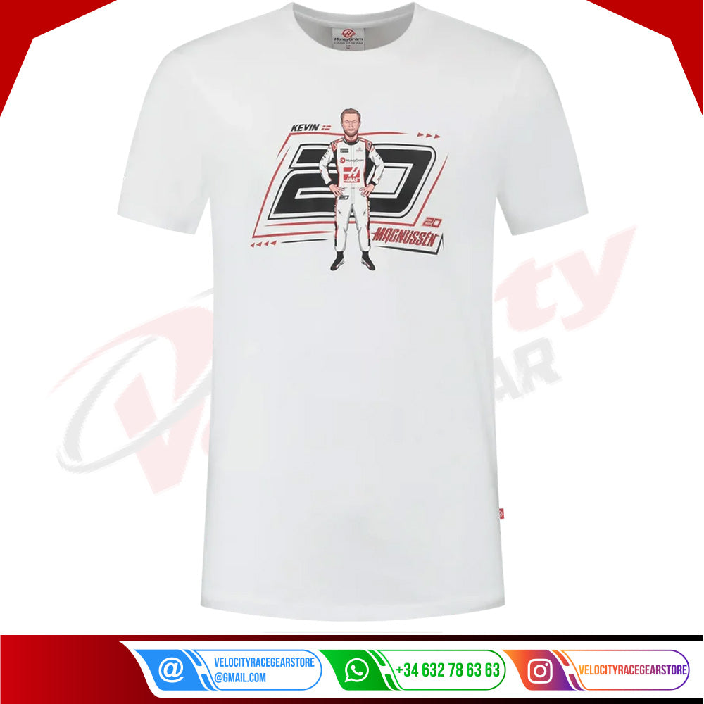 Kevin Magnussen 2023 Graphic T-shirt - Velocity Racegear-Kevin Magnussen 2023 Graphic T-shirt - Velocity Racegear-F1 Polo Shirts