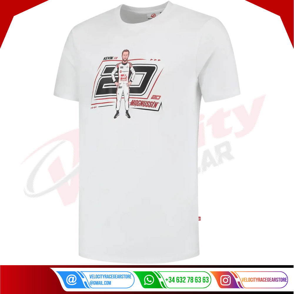 Kevin Magnussen 2023 Graphic T-shirt - Velocity Racegear-Kevin Magnussen 2023 Graphic T-shirt - Velocity Racegear-F1 Polo Shirts