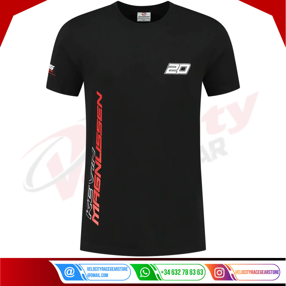 Kevin Magnussen 2023 T-shirt Black New desinged