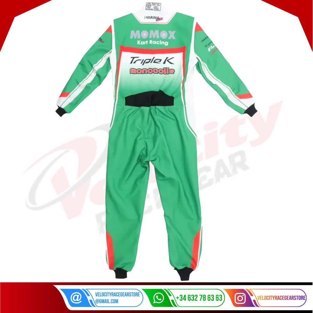 Marina Green Racing Kart Suits - Velocity Racegear-Marina Green Racing Kart Suits - Velocity Racegear-Kart Racing Suit