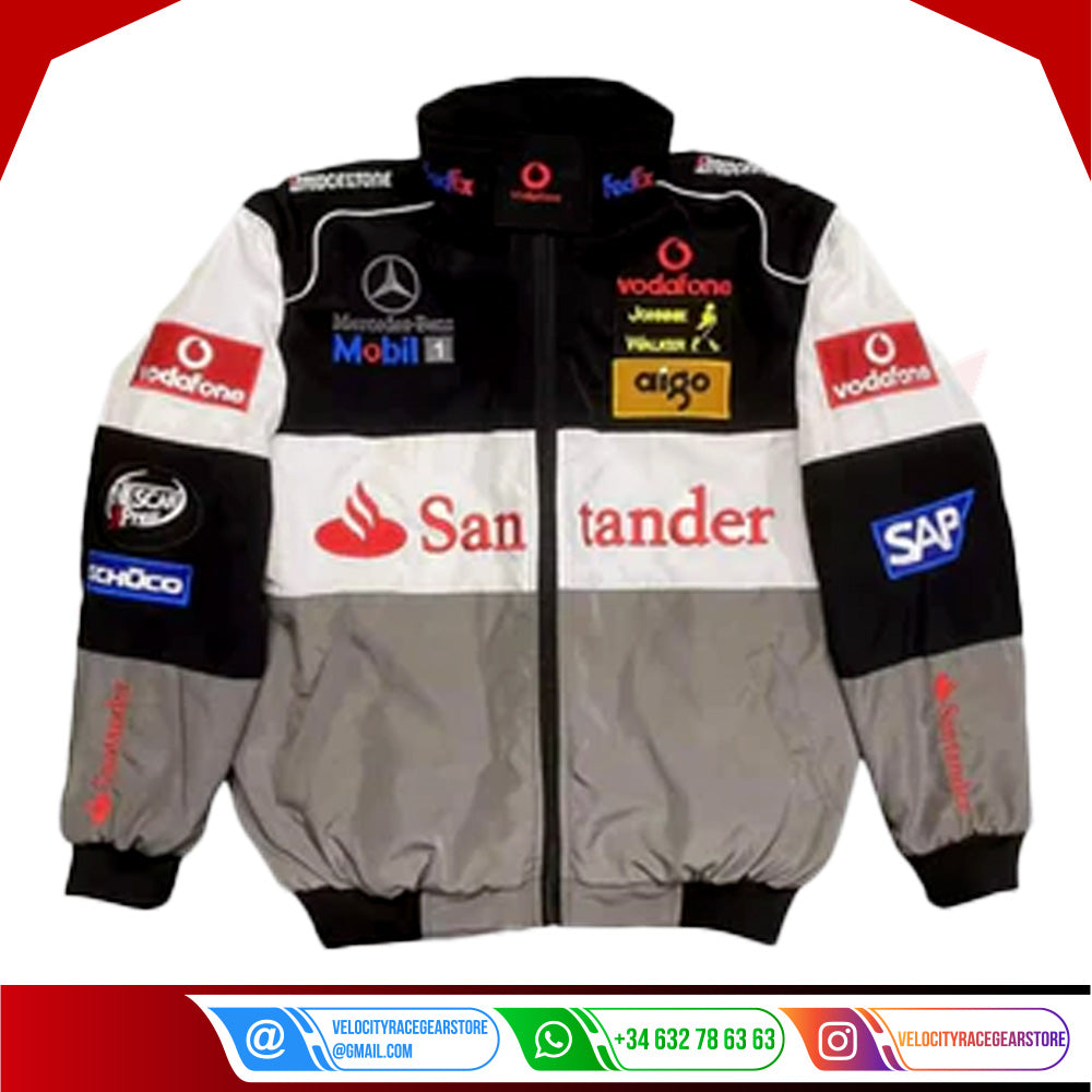 Mercedes-Benz F1 Racing Embroidered Logo Jacket