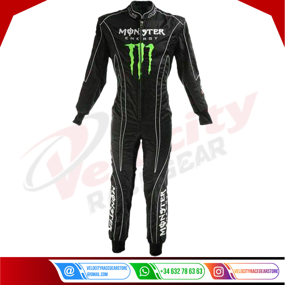 Monster energy Sublimation Printed Race Suit - Velocity Racegear-Monster energy Sublimation Printed Race Suit - Velocity Racegear-Kart Racing Suit