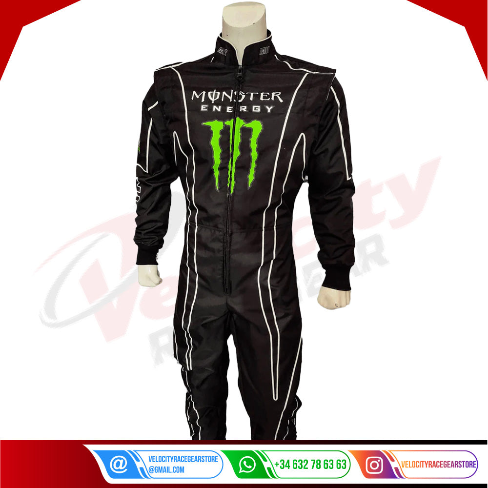 Monster energy Sublimation Printed Race Suit - Velocity Racegear-Monster energy Sublimation Printed Race Suit - Velocity Racegear-Kart Racing Suit