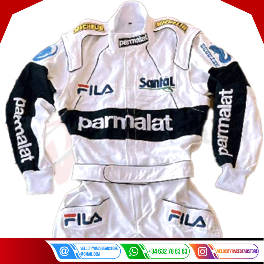 Nelson Piquet 1983 F1 Embroidered Racing Suit - Brabham - Velocity Racegear-Nelson Piquet 1983 F1 Embroidered Racing Suit - Brabham - Velocity Racegear-F1 Racing Suits