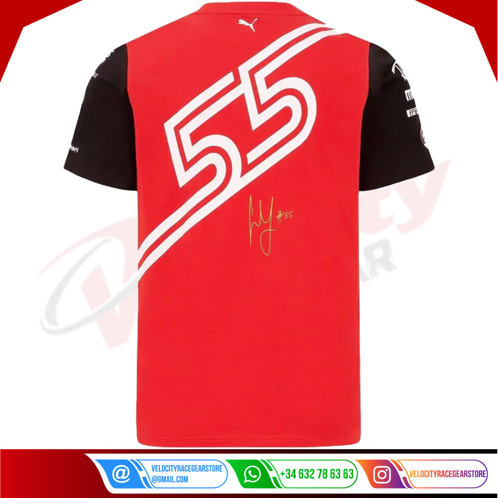 Scuderia Ferrari F1 Carlos Sainz Spanish GP T-shirt - Velocity Racegear-Scuderia Ferrari F1 Carlos Sainz Spanish GP T-shirt - Velocity Racegear-F1 Polo Shirts