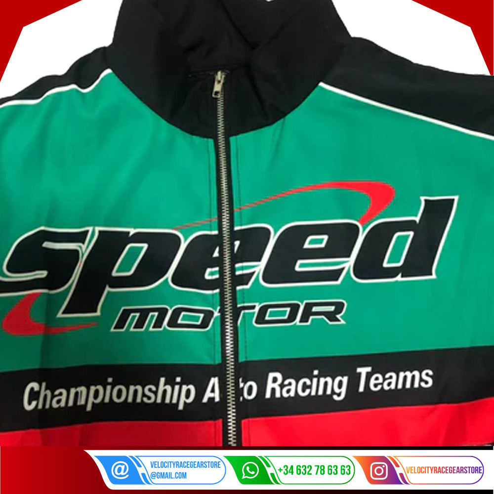 Speed Motor Green racing f1 jacket