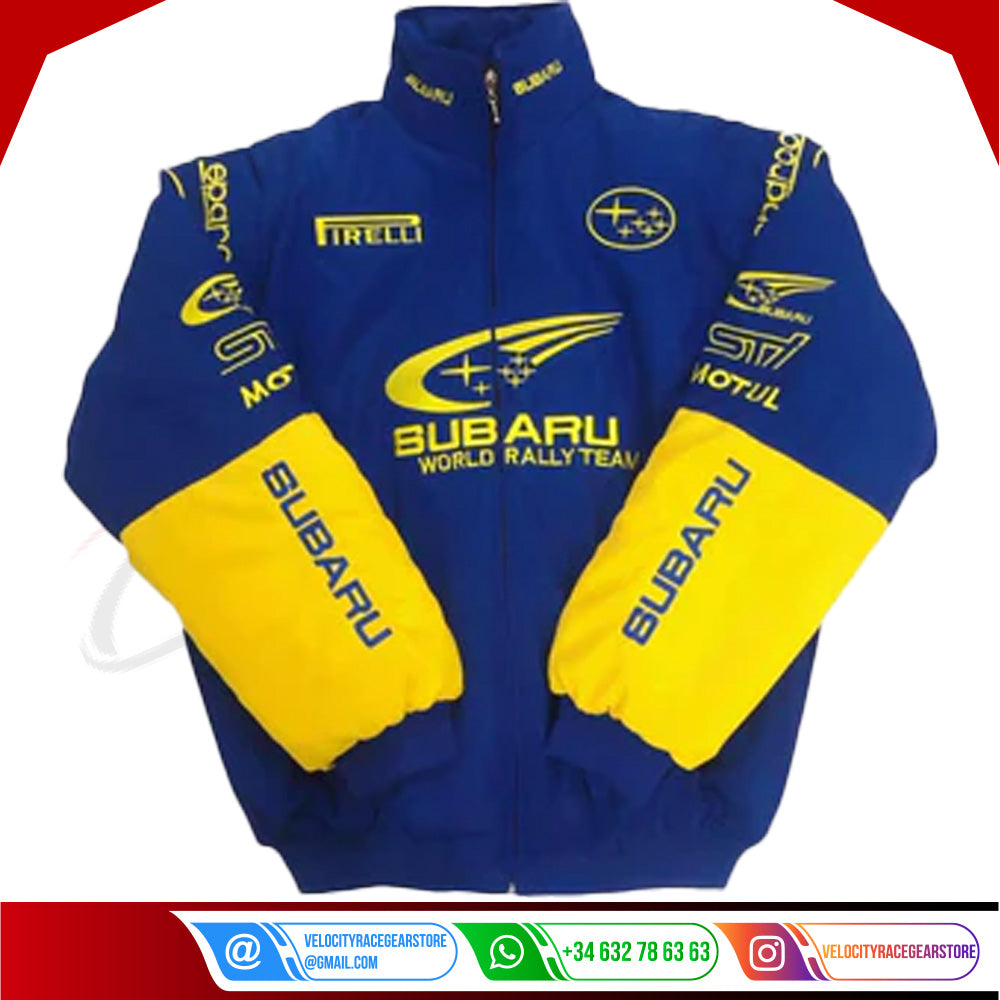 Subaru F1 Racing Thicken Style Embroidered Jacket