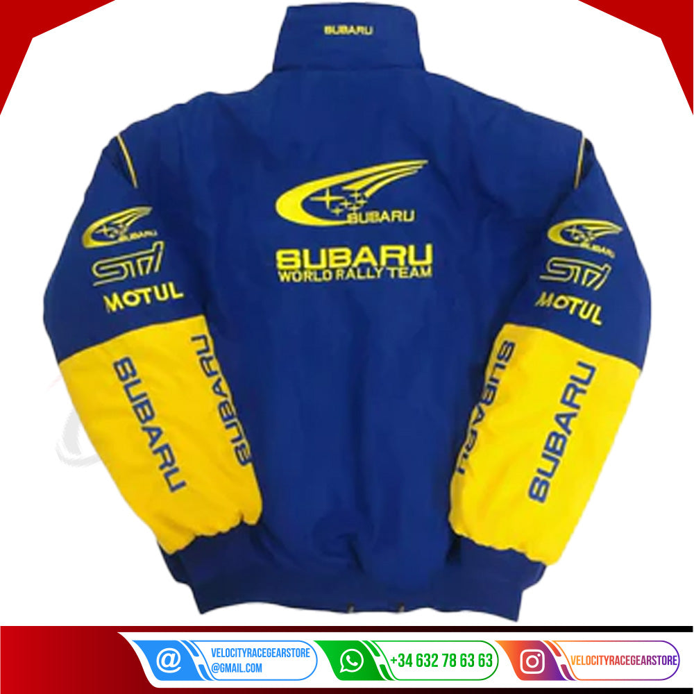 Subaru F1 Racing Thicken Style Embroidered Jacket