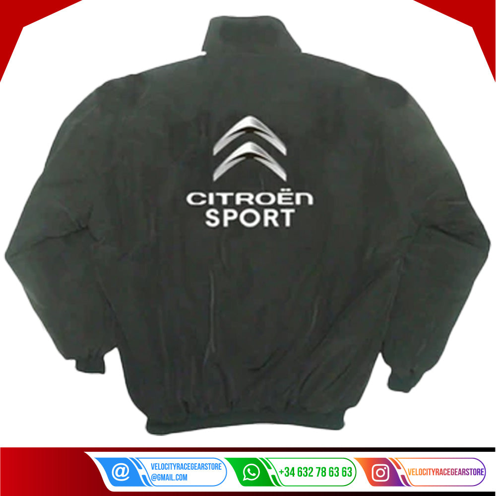 Vintage Citroen F1 Racing Embroidered Bomber Jacket