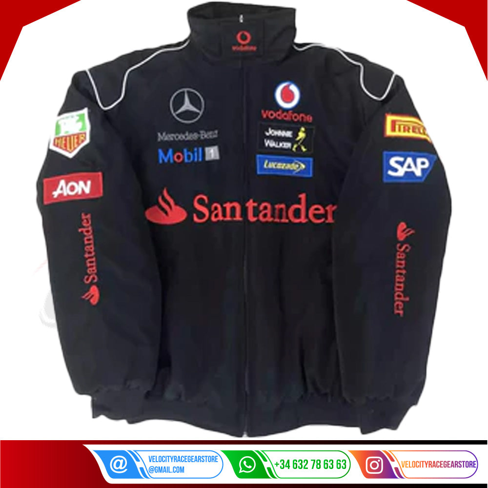 Vintage Edition Black Mercedes F1 Jacket