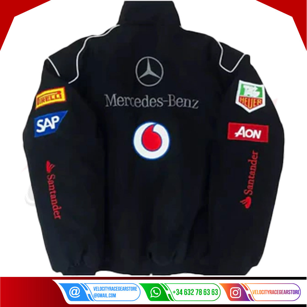 Vintage Edition Black Mercedes F1 Jacket