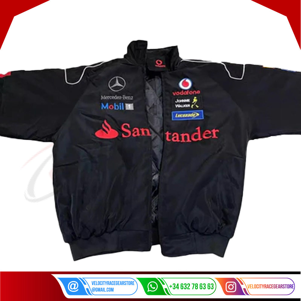 Vintage Mercedes-Benz F1 Embroidered Retro Racing Jacket