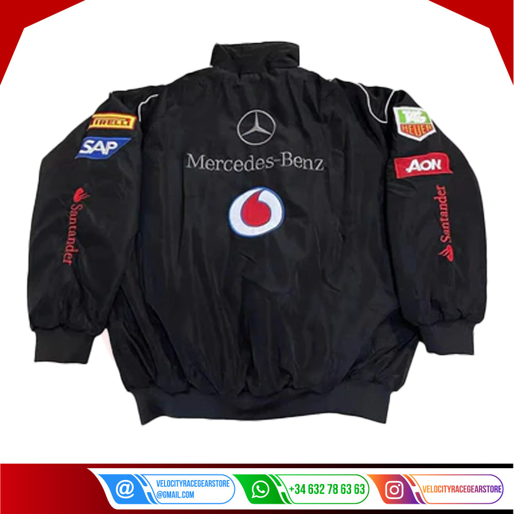 Vintage Mercedes-Benz F1 Embroidered Retro Racing Jacket