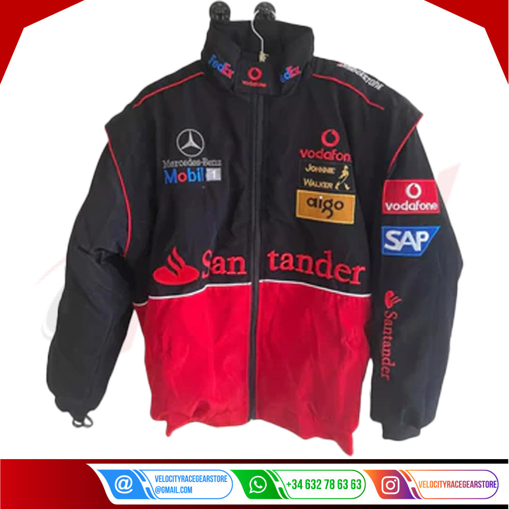 Vintage Mercedes AMG F1 Racing Bomber Jacket